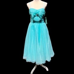 Pearl by Georgina Chapman mint blue dress